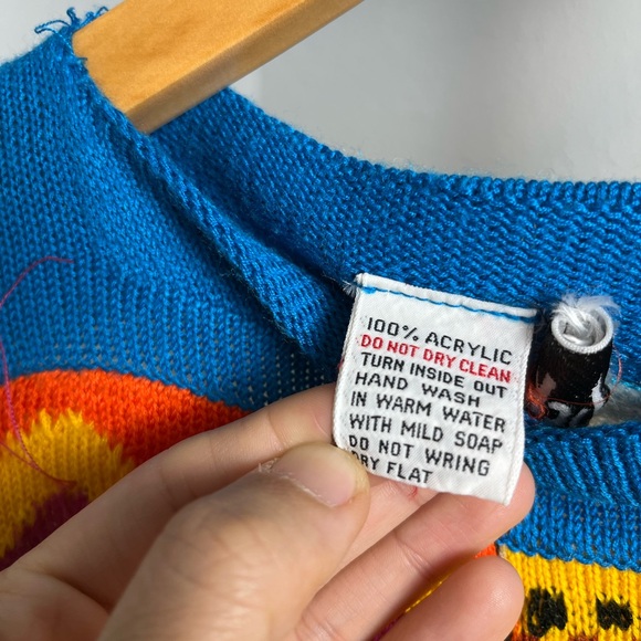 Vintage Vicki Volts Rainbow Chevron Flower Dress - Picture 3 of 16